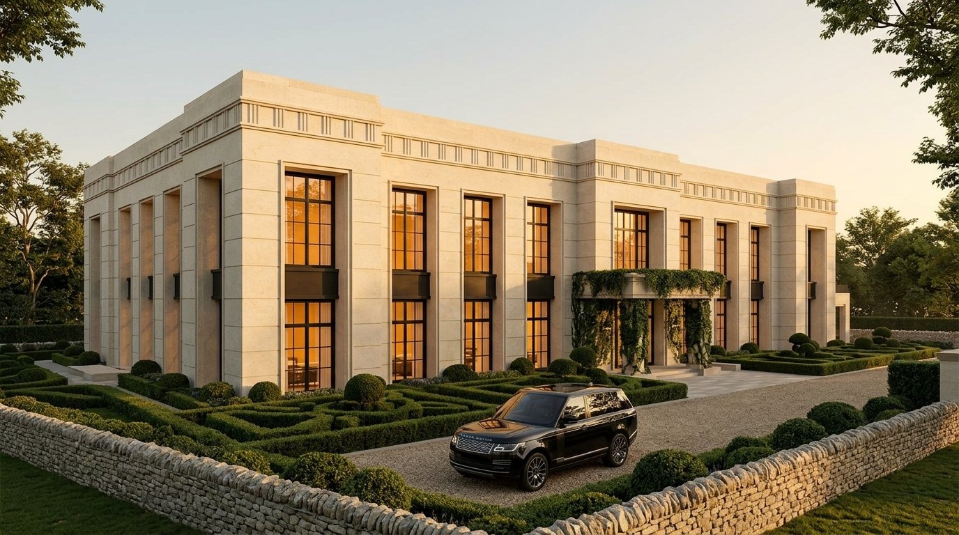 Standalone Classical Clubhouse Facade