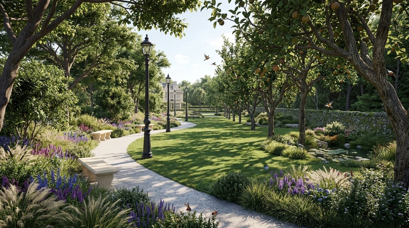 Project 59 5.4-Acre Car-Free Gardens & Orchard Grove